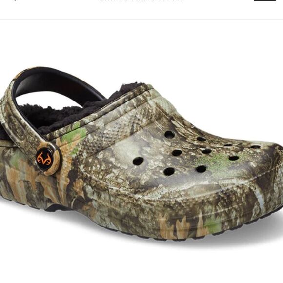CROCS REALTREE Classic Lined Clog Unisex Women 10 M8 Camo Lounging Hiking NEW - Picture 1 of 7
